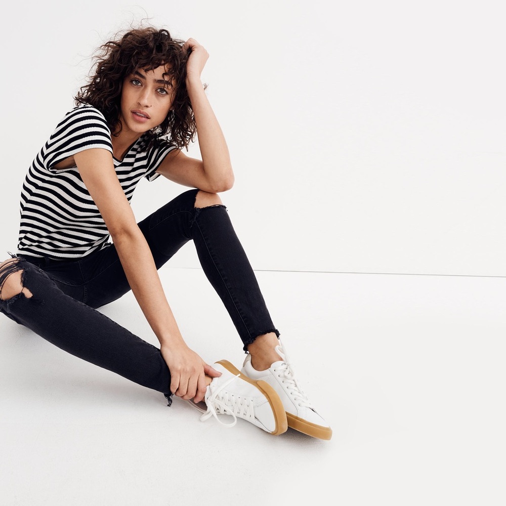 Madewell Skinny High Riser in Black Sea